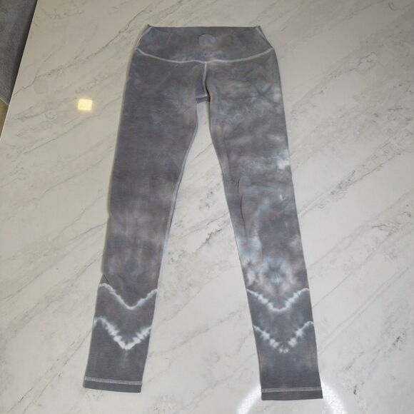Sweet Romeo Pants - Sweet Romeo Gray Tie Dye Chevron Leggings S Earthy Zen Yoga Cali Vintage Wellnes